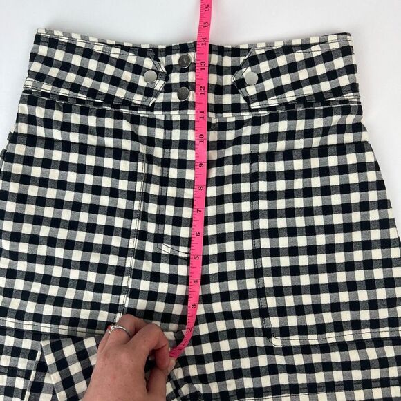 Sfera Collection Women's Black White Gingham High Waisted Duo Pocket Shorts Sz 4 - Picture 13 of 15